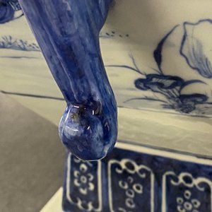 A large Chinese blue and white 'Seven Sages of the Bamboo Grove' vase, Qianlong — 照片 13