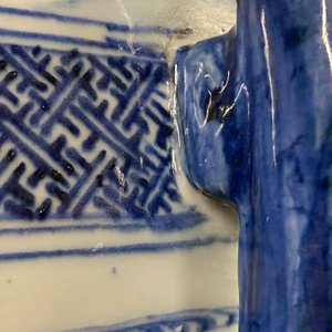 A large Chinese blue and white 'Seven Sages of the Bamboo Grove' vase, Qianlong — 照片 18