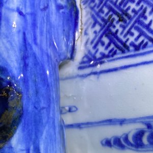 A large Chinese blue and white 'Seven Sages of the Bamboo Grove' vase, Qianlong — 照片 21