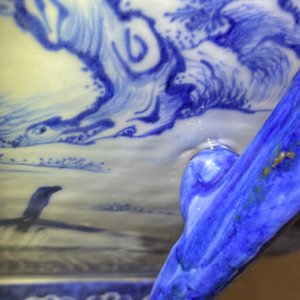 A large Chinese blue and white 'Seven Sages of the Bamboo Grove' vase, Qianlong — 照片 25