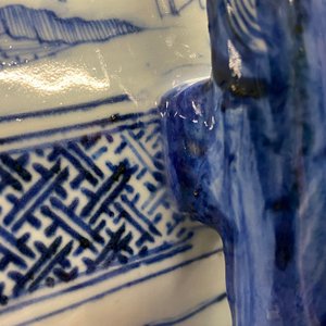 A large Chinese blue and white 'Seven Sages of the Bamboo Grove' vase, Qianlong — 照片 7