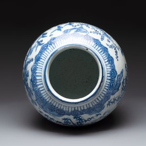 A large Chinese blue and white 'Three Friends of Winter' vase, Jiajing — 照片 6