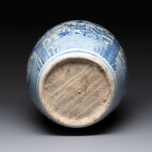 A large Chinese blue and white 'Three Friends of Winter' vase, Jiajing — 照片 7