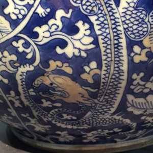 A large Chinese blue and white triple gourd vase, Kangxi — 照片 14