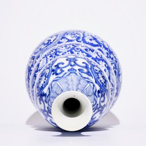 A large Chinese blue and white triple gourd vase, Kangxi — 照片 6
