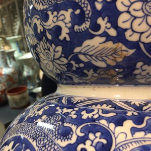 A large Chinese blue and white triple gourd vase, Kangxi — 照片 7