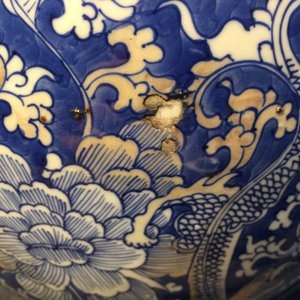 A large Chinese blue and white triple gourd vase, Kangxi — 照片 10