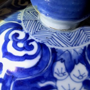 康熙  风景图青花瓷瓶 — 照片 17