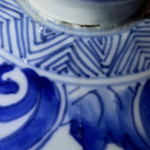 康熙  风景图青花瓷瓶 — 照片 20