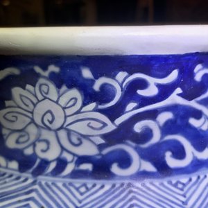 康熙  风景图青花瓷瓶 — 照片 32