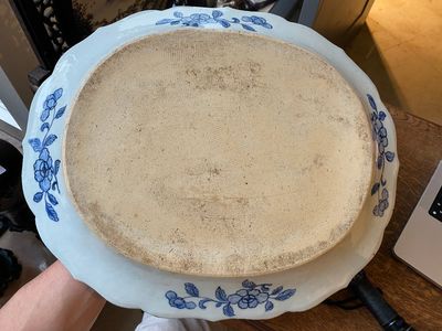 A large Chinese blue and white 'Xi Xiang Ji' dish, Qianlong — 照片 6