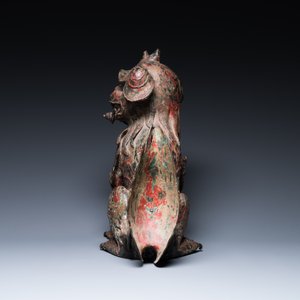 A large Chinese bronze Buddhist lion censer, probably Ming — 照片 5