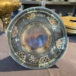 A large Chinese bronze censer and cover on stand, Xuande mark, 19th C. — 照片 17