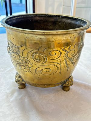 A large Chinese bronze 'Dragon' tripod censer, 19th C. — foto 3