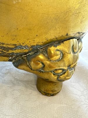 A large Chinese bronze 'Dragon' tripod censer, 19th C. — foto 9