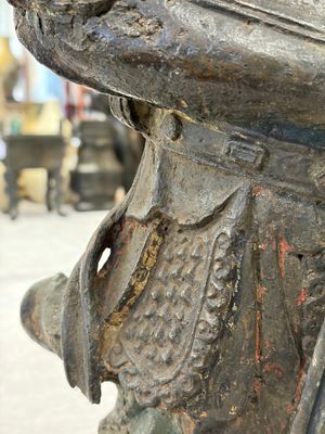A large Chinese bronze figure of Weituo — foto 14