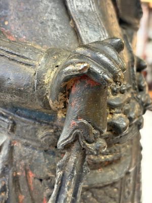 A large Chinese bronze figure of Weituo — foto 16