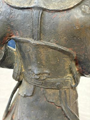 A large Chinese bronze figure of Weituo — foto 27