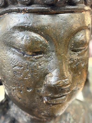 A large Chinese bronze figure of Weituo — foto 9
