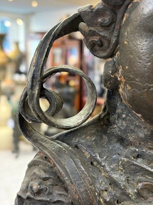A large Chinese bronze figure of Weituo — foto 10