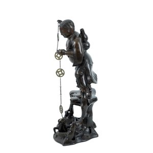 A large Chinese bronze group of Liu Hai and the toad, Yongzheng, 1723-1735 — photo 3