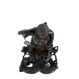 A large Chinese bronze group of Liu Hai and the toad, Yongzheng, 1723-1735 — photo 6