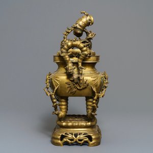 A large Chinese bronze incense burner for the Vietnamese market, 19th C. — 照片 2