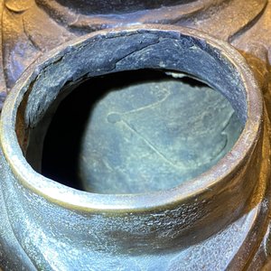 A large Chinese bronze 'lion' censer, Ming — photo 21