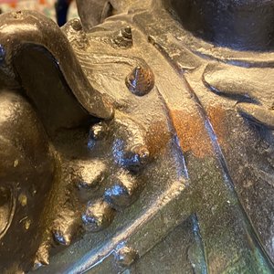 A large Chinese bronze 'lion' censer, Ming — photo 28