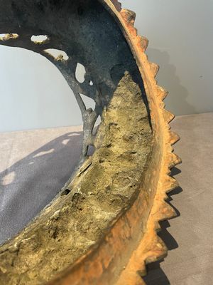A large Chinese bronze lotus throne, Ming — photo 3