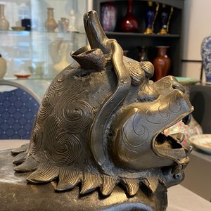 A large Chinese bronze 'Luduan' censer, Ming — photo 11