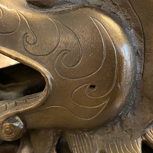 A large Chinese bronze 'Luduan' censer, Ming — photo 15