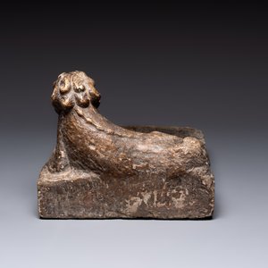 A large Chinese 'Buddhist lion' ink stone, Ming — photo 5