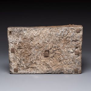 A large Chinese 'Buddhist lion' ink stone, Ming — photo 7