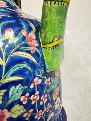 A large Chinese Canton enamel basin and jug with narrative design, early 19th C. — photo 5