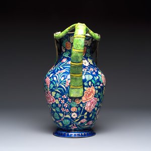 A large Chinese Canton enamel basin and jug with narrative design, early 19th C. — photo 9