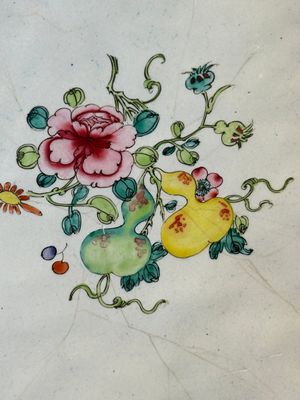 A large Chinese Canton enamel dish with scholars in a landscape, Yongzheng — photo 10
