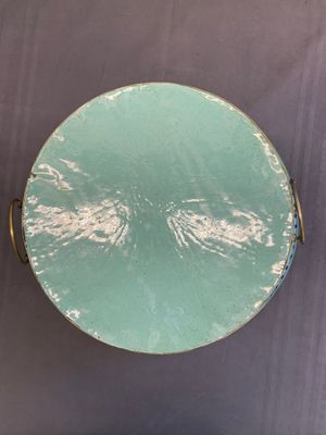 A large Chinese Canton enamel green-ground hot pot with floral design, 18th C. — foto 8