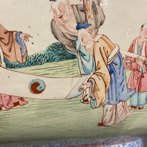 A large Chinese Canton enamel 'scholars' bowl, Yongzheng/Qianlong — photo 17