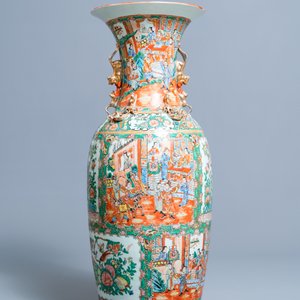 A large Chinese Canton famille rose vase, 19th C. — 照片 2