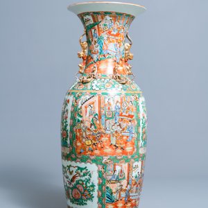 A large Chinese Canton famille rose vase, 19th C. — 照片 4