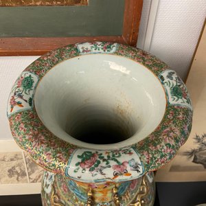 A large Chinese Canton famille rose vase, 19th C. — 照片 17