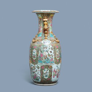 A large Chinese Canton famille rose vase, 19th C. — 照片 4