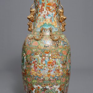 A large Chinese Canton famille rose vase, 19th C. — 照片 3