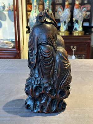 A large Chinese carved bamboo group of 'Hehe Erxian', 17th C. — 照片 3