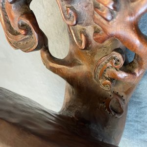 A large Chinese carved wooden ruyi scepter, 19th C. — 照片 14