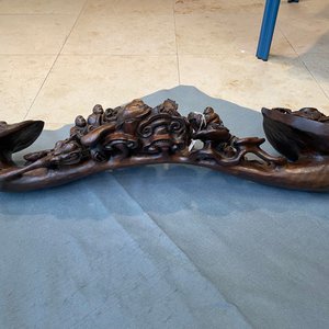 A large Chinese carved wooden ruyi scepter, 19th C. — 照片 10