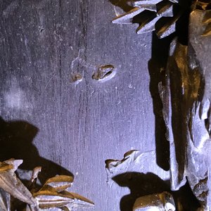 A large Chinese carved zitan wood panel with jade and turquoise, set in a hongmu wood frame and stand, Qianlong — photo 46