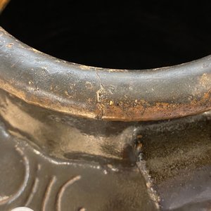 A large Chinese Cizhou vase with engraved floral design, Yuan/Ming — photo 11