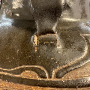 A large Chinese Cizhou vase with engraved floral design, Yuan/Ming — photo 20